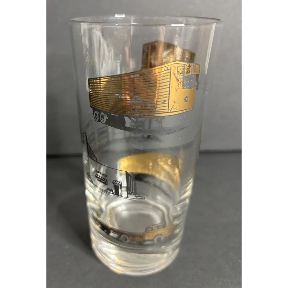 4 Gramm Southern Corporation Highball Drinking Glasses NC Shipping Company *READ